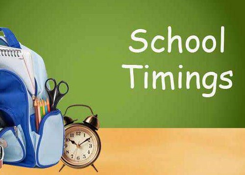 School Timing for the First Week - Thamer International Schools